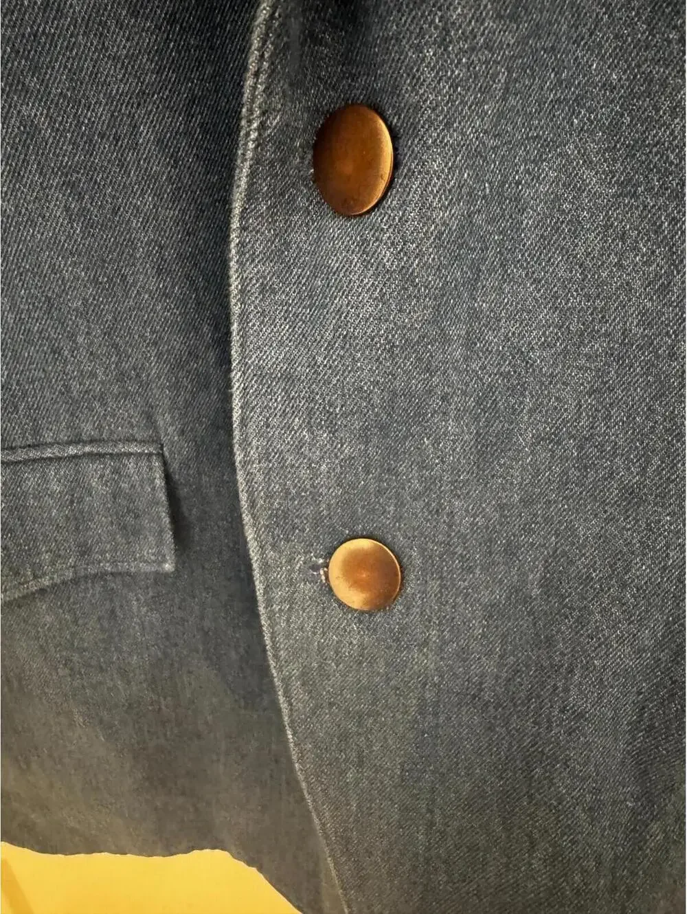 Vintage Circle S Dallas Texas Denim Western Blazer Jacket Men’s 42R Blue‎ Cowboy